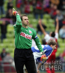 Fussball 1. Bundesliga: Bayern-Rostock; Enttaeuschung Rostock-Jubel Lucio