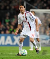 FUSSBALL INTERNATIONAL  CHL Viertelfinale 11/12: Alberto Aquilani  (AC Mailand)