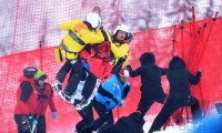 Ski Alpin Kitzbuehel 2016 Abfahrt Sturz Georg Streitberger (AUT)