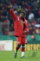 Fussball DFB Pokal Achtelfinale 14/15: JUBEL David Alaba (FC Bayern Muenchen)