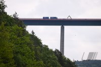 Horb (Kreis Freudenstadt) 07.05.2026 Baustelle auf der Autobahnbruecke ueber das Neckartal