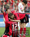 Fussball 1. Bundesliga: Leverkusen - Gladbach, jubel Leverkusen