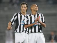 Fussball CHL Juventus-Rapid; Trezeguet-Ibrahimovic