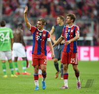 Fussball 1. Bundesliga Saison 14/15: JUBEL FC Bayern Muenchen
