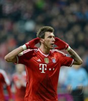 Fussball  1. Bundesliga  13/14: JUBEL Mario Mandzukic (FC Bayern Muenchen)