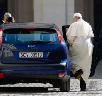 Rom, Papst Franziskus bei Staatschef Napolitano (Italien)