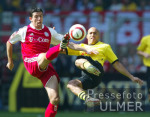 Fussball 1. Bundesliga: Dortmund - Bayern, Zweikampf