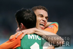 Fussball 1. Bundesliga: Bremen - Hamburg, Jubel Bremen n. 1:0