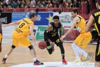 Basketball 1. Bundesliga 14/15 Hauptrunde:  Walter Tigers Tuebingen - MHP RIESEN Ludwigsburg