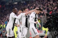 Fussball CHL 18/19 Achtelfinale: JUBEL Cristiano Ronaldo (Juventus Turin)