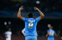 FUSSBALL  CHL  Saison 2013/2014: JUBEL Gonzalo Higuain (SSC Neapel)