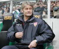 Fussball 1. Bundesliga: Moenchengladbach - Stuttgart, Trainer Veh