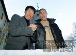 Fototermin Bum-Kun Cha und seinem Sohn Do-Ri Cha