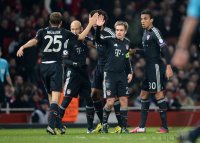 FUSSBALL INTERNATIONAL CHL ACHTELFINALE 12/13:  FC Arsenal London - FC Bayern Muenchen