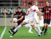 2. Fussball Bundesliga: Andreas Buchner (li, FC Ingolstadt ) gegen Marc Andre Kruska (re, Cottbus)