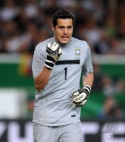 Fussball International  Testspiel:  JULIO CESAR (Brasilien)