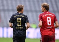 Fussball 1. Bundesliga Saison 21/22: Teampraesentation FC Bayern Muenchen