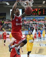 Basketball 1. Bundesliga 14/15 Hauptrunde:  Walter Tigers Tuebingen  - FC Bayern Muenchen