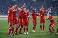 FUSSBALL  DFB POKAL   JUBEL  FC Bayern Muenchen