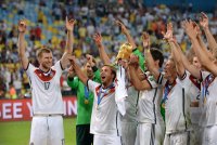 FUSSBALL WM 2014, FINALE: JUBEL Deutschland
