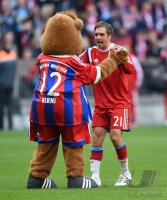 Fussball 1. Bundesliga Saison 14/15: FC Bayern Muenchen - Eintracht Frankfurt