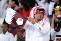 Fussball AFC Asian Cup 2011 Eroeffnungsspiel:  Katarische Fans in Tracht