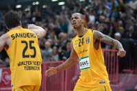 Basketball 1. Bundesliga 15/16 Hauptrunde: Walter Tigers Tuebingen - MHP RIESEN Ludwigsburg