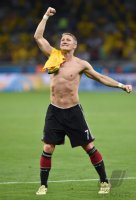 FUSSBALL WM 2014, HALBFINALE: JUBEL; Bastian Schweinsteiger (Deutschland)