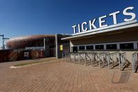 FUSSBALL WM 2010, Ticketschalter am Soccer City Stadion in Johannesburg