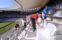 FUSSBALL WM 2010  Green Point Stadium in Kapstadt