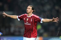 Fussball CHL  Saison 2011/2012:  Zlatan Ibrahimovic (AC Mailand)