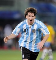 FUSSBALL INTERNATIONAL:  JUBEL Lionel MESSI (Argentinien)