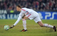 Fussball CHL  Saison 2011/2012: Torwart Manuel Neuer (FC Bayern Muenchen)
