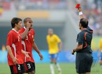 FUSSBALL  Olympia 2008   Vorrunde  Maenner   Brasilien - Belgien