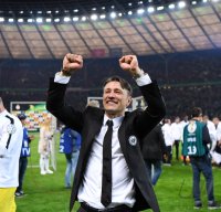 Fussball DFB Pokalendspiel 17/18: JUBEL Trainer Niko Kovac (Eintracht Frankfurt)