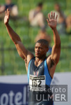 Leichtathletik Team Challenge-Greene jubelt den Fans zu