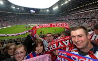 Fussball: Public Viewing in der Allianz Arena in Muenchen