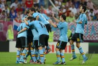 Fussball International Europameisterschaft 2012: Kroatien - Spanien