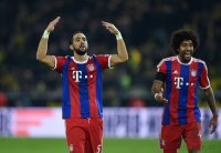 Fussball 1. Bundesliga Saison 14/15: JUBEL Rafinha (FC Bayern Muenchen)