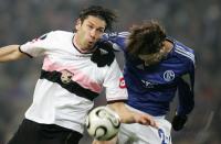 Fussball Uefa-Pokal: Schalke - Palermo, Zweikampf