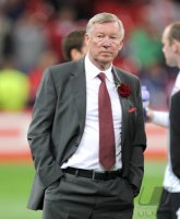Fussball Champions League Finale 2011: Enttaeuschung bei Trainer Sir  Alex  Ferguson  (Manchester United FC)