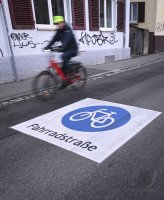Fahrradstrasse in Tuebingen