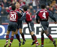 FUSSBALL Bayern Jubel