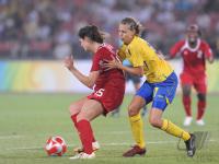 FUSSBALL  Olympia 2008   Vorrunde  Frauen   Schweden - Kanada