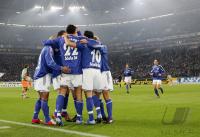 Fussball 1. Bundesliga: Schalke - Bremen, Jubel Schalke