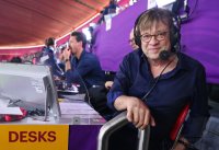 FUSSBALL WM 2022 Halbfinale Frankreich - Marokko: ZDF Fussball Kommentator Bela Rethy
