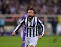 Fussball Europa League Saison 2013/2014: JUBEL Andrea Pirlo (Juventus Turin)