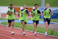 Fussball Frauen FIFA U 17  WM  2008 FIFA  Schiedsrichterinnen beim  Fitnesstest