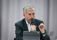 Streitgespraech OB Boris Palmer und AfD Landesvorsitzender Markus Frohnmaier in Tuebingen