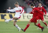 Fussball 1. Bundesliga: Stuttgart - Bayern, Zweikampf